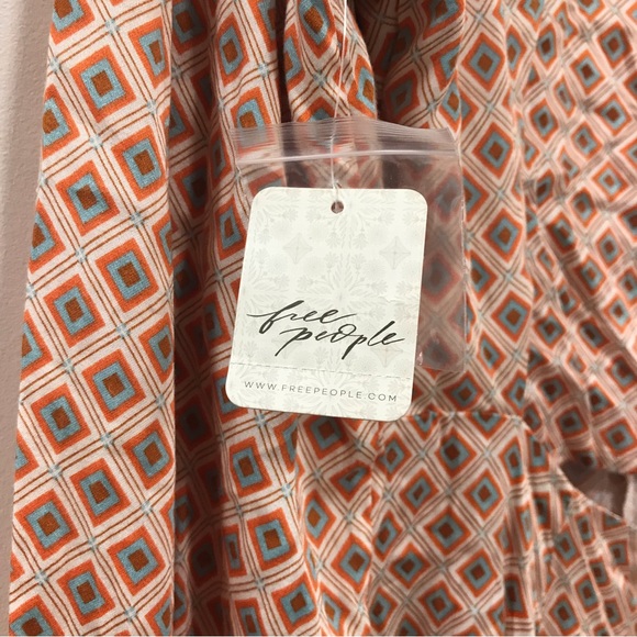 Free People Ivory Combo It Takes Two Sleeve Mini Dress - Picture 6 of 10